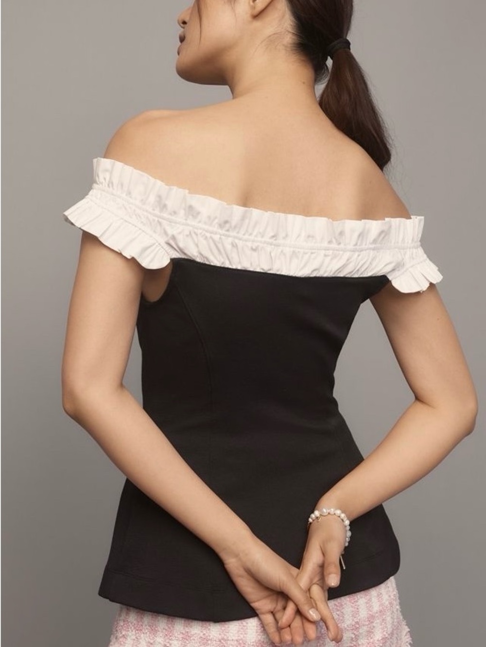 Anthropologie elegant off shoulder top